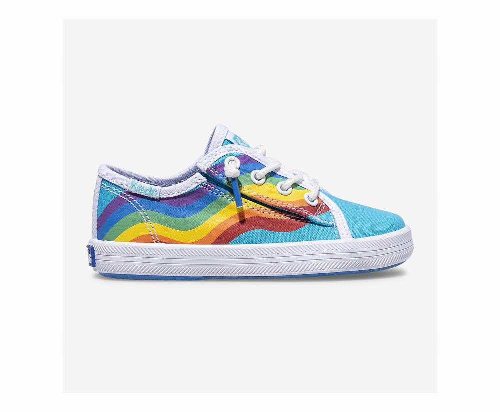 Girl Keds PWR GRL Kickstart Sneaker Blue Multicolor 3102467SB - South Africa